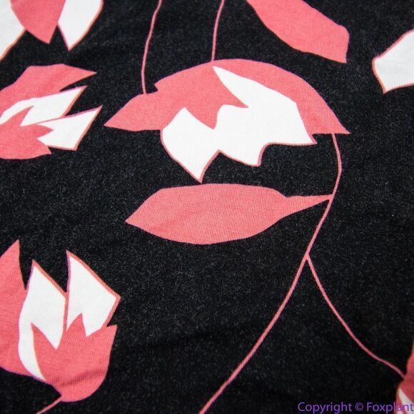 Modcloth black pink floral print short‎ sleeve dress, 1X - Picture 13 of 16